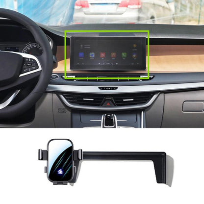 Car Screen Phone Holder Mount with Extension Arm, For Geely Preface L 2024 12.3 inch, For Geely Jiaji L 2023 12.3 inch, For Geely Jiaji 2019-2022 12.3 inch, For Geely Jiaji 2019-2021 10.25 inch, For Geely Boyue Cool 2023 13.2 inch