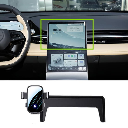 Car Screen Phone Holder Mount with Extension Arm, For Geely Preface L 2024 12.3 inch, For Geely Jiaji L 2023 12.3 inch, For Geely Jiaji 2019-2022 12.3 inch, For Geely Jiaji 2019-2021 10.25 inch, For Geely Boyue Cool 2023 13.2 inch