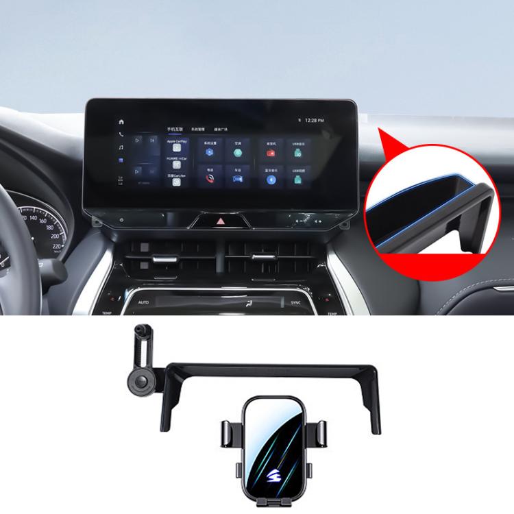 Car Screen Phone Holder Mount with Extension Arm, For Toyota Sienna 2021-2026 12.3 inch, For Toyota Sienna 2021-2023 8 inch, For Toyota Sienna 2024 10.25 inch, For Toyota BZ4 2022 / BZ4X 12.3/8 inch, For Toyota Bozhi BZ3X 2025 14.6 inch