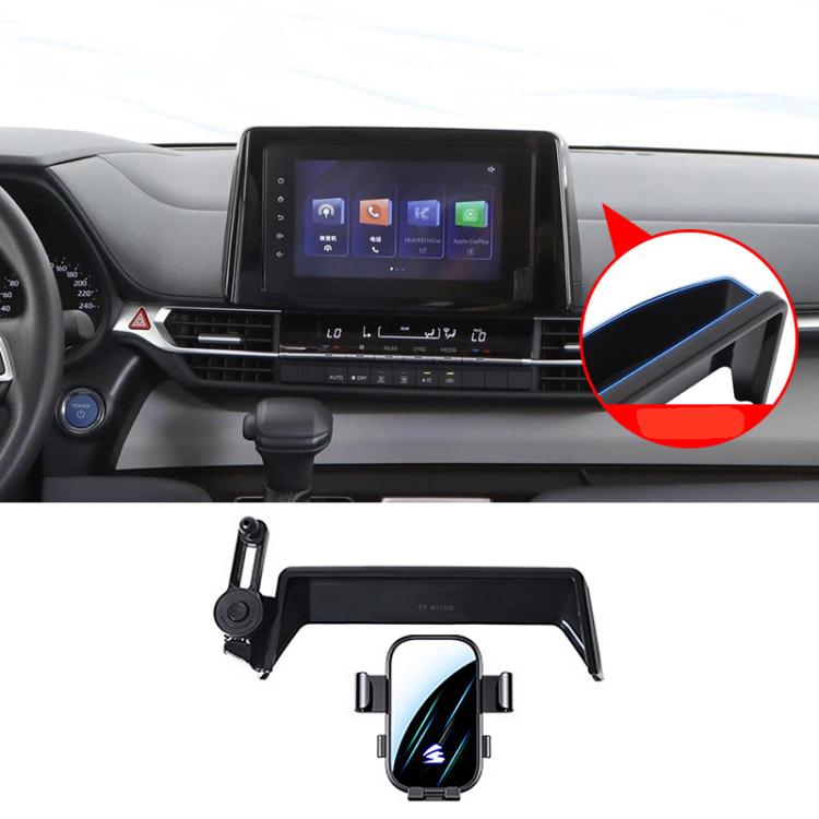 Car Screen Phone Holder Mount with Extension Arm, For Toyota Sienna 2021-2026 12.3 inch, For Toyota Sienna 2021-2023 8 inch, For Toyota Sienna 2024 10.25 inch, For Toyota BZ4 2022 / BZ4X 12.3/8 inch, For Toyota Bozhi BZ3X 2025 14.6 inch