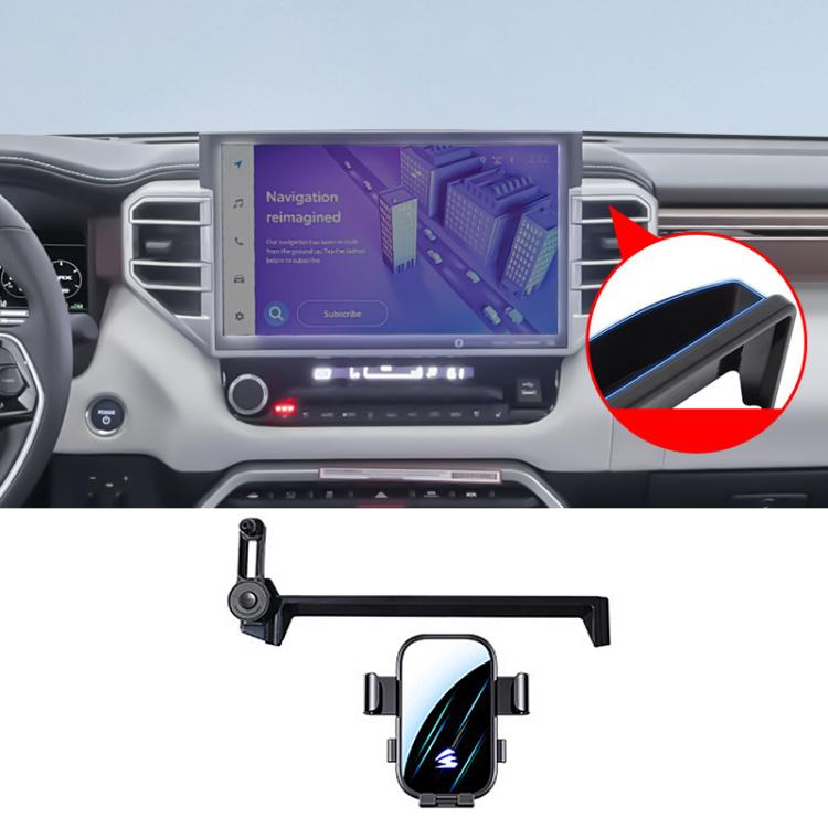 Car Screen Phone Holder Mount with Extension Arm, For Toyota Sienna 2021-2026 12.3 inch, For Toyota Sienna 2021-2023 8 inch, For Toyota Sienna 2024 10.25 inch, For Toyota BZ4 2022 / BZ4X 12.3/8 inch, For Toyota Bozhi BZ3X 2025 14.6 inch