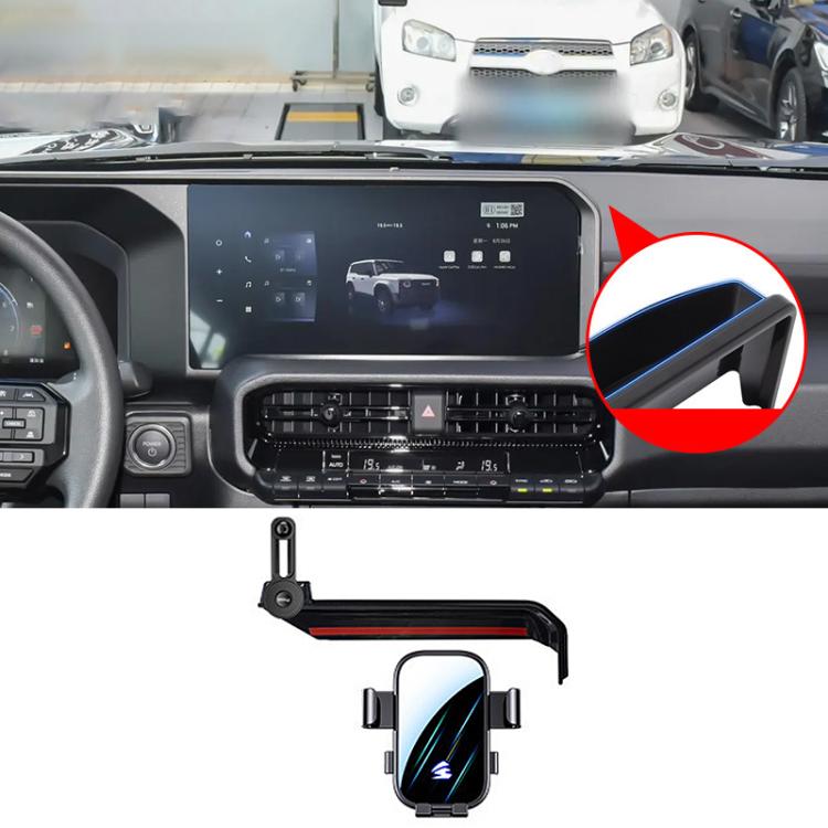 Car Screen Phone Holder Mount with Extension Arm, For Toyota Sienna 2021-2026 12.3 inch, For Toyota Sienna 2021-2023 8 inch, For Toyota Sienna 2024 10.25 inch, For Toyota BZ4 2022 / BZ4X 12.3/8 inch, For Toyota Bozhi BZ3X 2025 14.6 inch