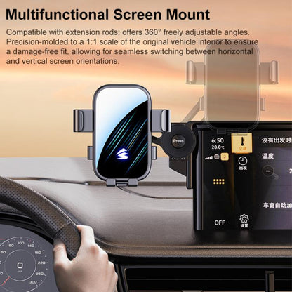 Car Screen Phone Holder Mount with Extension Arm, For Toyota Sienna 2021-2026 12.3 inch, For Toyota Sienna 2021-2023 8 inch, For Toyota Sienna 2024 10.25 inch, For Toyota BZ4 2022 / BZ4X 12.3/8 inch, For Toyota Bozhi BZ3X 2025 14.6 inch