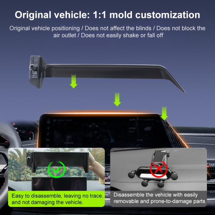 Car Screen Phone Holder Mount with Extension Arm, For Changan Lantuozhe 23-25 12.3 inch, For Changan NEVO A07 23-26 15.4 inch, For Changan Eado DT 18-22 10.25 inch, For Changan Lamore 2023 13.2 inch, For Changan Lumin 22-25 10.25 inch