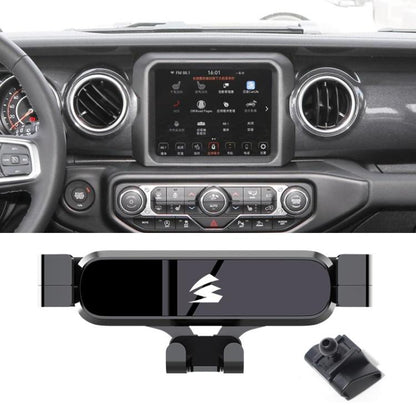 Car Air Vent Metal Gravity Phone Holder Mount, For Jeep Grand Commander 2018-2022, For Jeep Cherokee 2016-2017, For Jeep Wrangler 2011-2018, For Jeep Wrangler 2019-2022, For Jeep Grand Cherokee 2014-2020, For Jeep Grand Cherokee 2021
