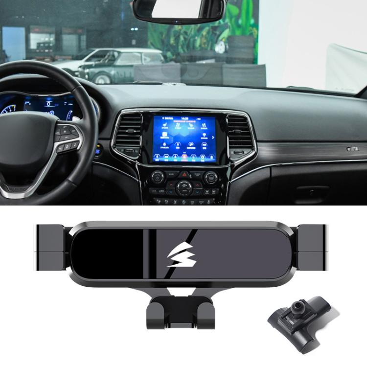 Car Air Vent Metal Gravity Phone Holder Mount, For Jeep Grand Commander 2018-2022, For Jeep Cherokee 2016-2017, For Jeep Wrangler 2011-2018, For Jeep Wrangler 2019-2022, For Jeep Grand Cherokee 2014-2020, For Jeep Grand Cherokee 2021