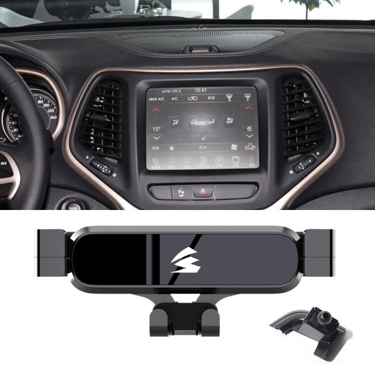 Car Air Vent Metal Gravity Phone Holder Mount, For Jeep Grand Commander 2018-2022, For Jeep Cherokee 2016-2017, For Jeep Wrangler 2011-2018, For Jeep Wrangler 2019-2022, For Jeep Grand Cherokee 2014-2020, For Jeep Grand Cherokee 2021