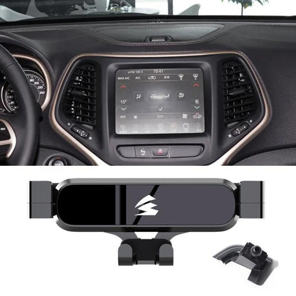 Car Air Vent Metal Gravity Phone Holder Mount, For Jeep Grand Commander 2018-2022, For Jeep Cherokee 2016-2017, For Jeep Wrangler 2011-2018, For Jeep Wrangler 2019-2022, For Jeep Grand Cherokee 2014-2020, For Jeep Grand Cherokee 2021