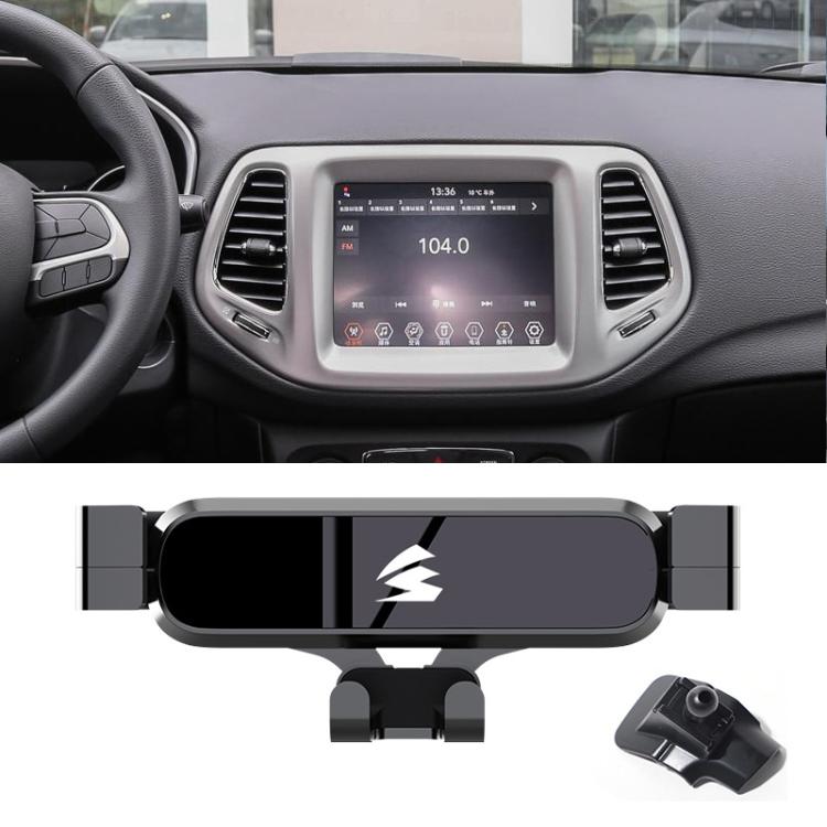 Car Air Vent Metal Gravity Phone Holder Mount, For Jeep Grand Commander 2018-2022, For Jeep Cherokee 2016-2017, For Jeep Wrangler 2011-2018, For Jeep Wrangler 2019-2022, For Jeep Grand Cherokee 2014-2020, For Jeep Grand Cherokee 2021