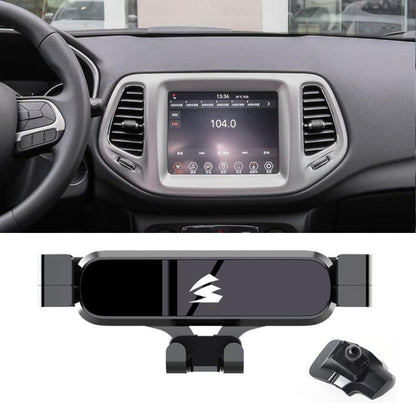 Car Air Vent Metal Gravity Phone Holder Mount, For Jeep Grand Commander 2018-2022, For Jeep Cherokee 2016-2017, For Jeep Wrangler 2011-2018, For Jeep Wrangler 2019-2022, For Jeep Grand Cherokee 2014-2020, For Jeep Grand Cherokee 2021
