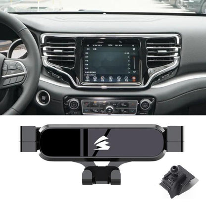 Car Air Vent Metal Gravity Phone Holder Mount, For Jeep Grand Commander 2018-2022, For Jeep Cherokee 2016-2017, For Jeep Wrangler 2011-2018, For Jeep Wrangler 2019-2022, For Jeep Grand Cherokee 2014-2020, For Jeep Grand Cherokee 2021