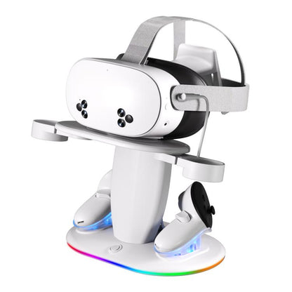 WG68 RGB Lighting VR Fast Charging Display Stand, US Plug, For Meta Quest 2 / 3 / 3S