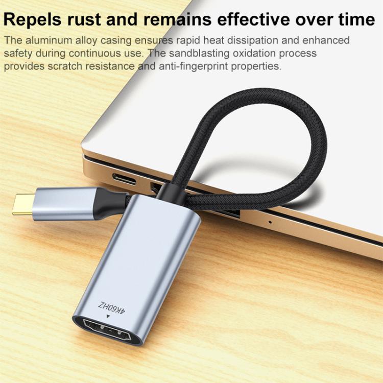 USB-C / Type-C to HDMI HD Screen Mirroring Adapter Cable, 4K 30Hz, 4K 60Hz, 8K 60Hz