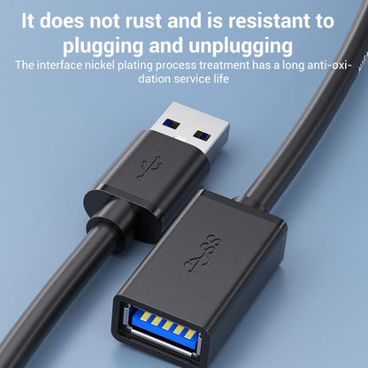 WG138 USB 3.0 Male to Female Extension Cable Extended Data Transfer Cord for Computer U-disk Mouse, 0.3m, 0.5m, 1m, 1.5m, 2m, 3m, 5m
