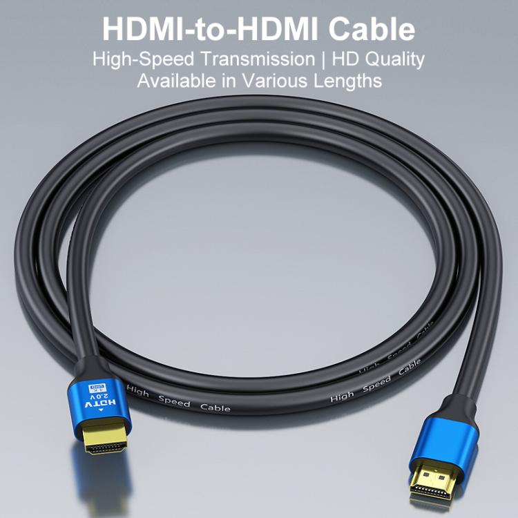 HDMI 2.0 High-Speed 4K Ultra HD Gold-Plated Connection HDTV Video Cable, 0.5m, 1m, 1.5m, 2m, 3m, 5m, 10m, 15m, 20m