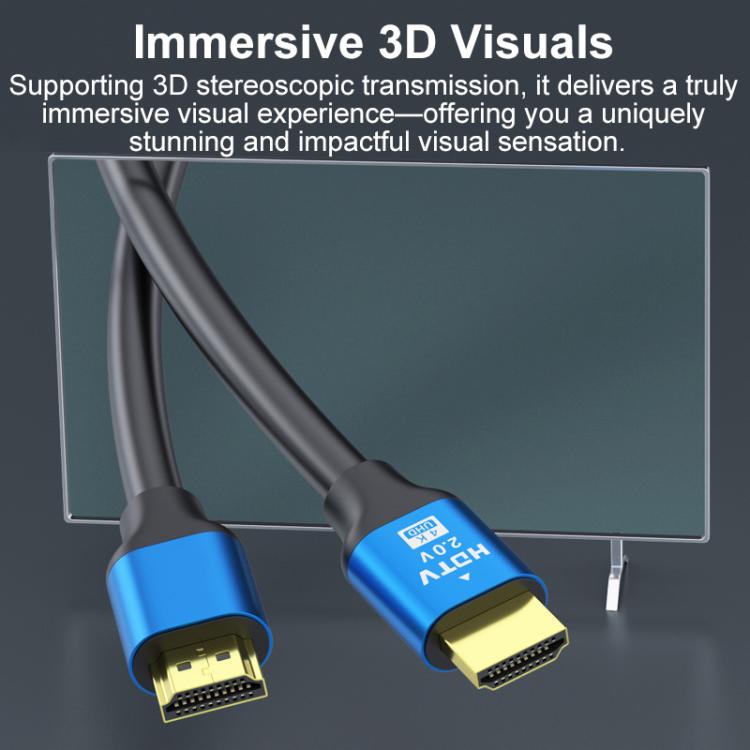 HDMI 2.0 High-Speed 4K Ultra HD Gold-Plated Connection HDTV Video Cable, 0.5m, 1m, 1.5m, 2m, 3m, 5m, 10m, 15m, 20m
