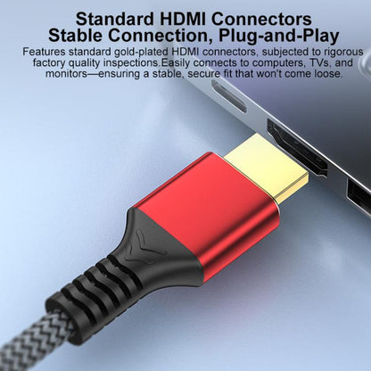 HDMI 2.1 High-Speed 8K Ultra HD Braided Gold-Plated Connection HDTV Video Cable, 0.5m, 1m, 1.5m, 1.8m, 2m, 3m, 5m