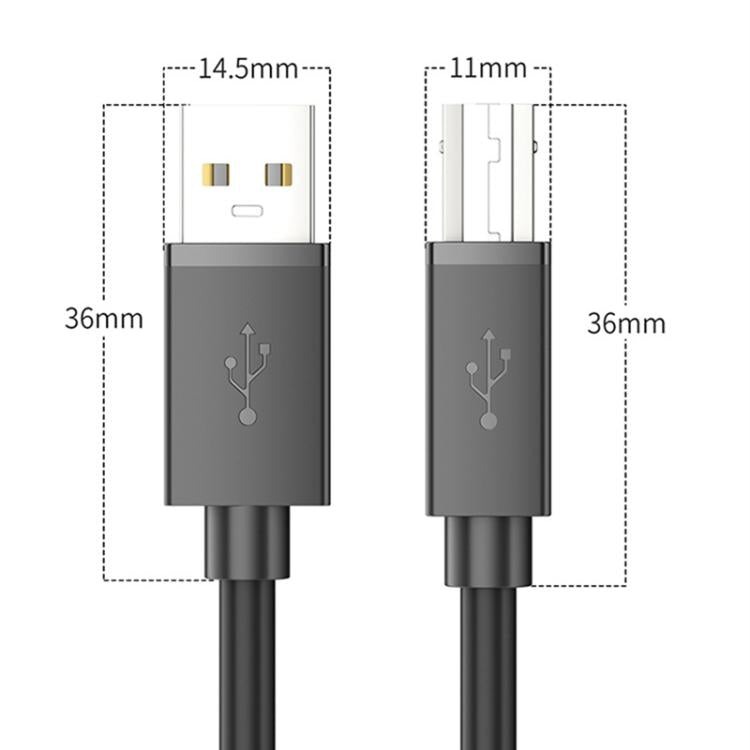 USB 2.0 High-Speed USB-A to USB-B Printer Cable For Scanners, Desktop Printers, and Digital Devices, 0.5m, 1m, 1.5m, 2m, 3m, 5m, 8m, 10m