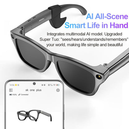 XK One Pro 1080P AI Shooting Smart Glasses, 1MP Camera