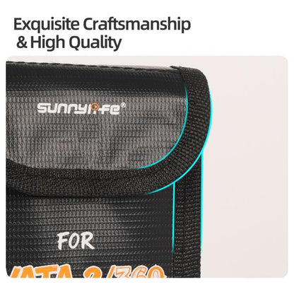 For DJI Avata 2 / 360 Sunnylife Battery Explosion-proof Safe Bag Protective Li-Po Safe Bag, For 1pc Battery, For 2pcs Batteries, For 3pcs Batteries