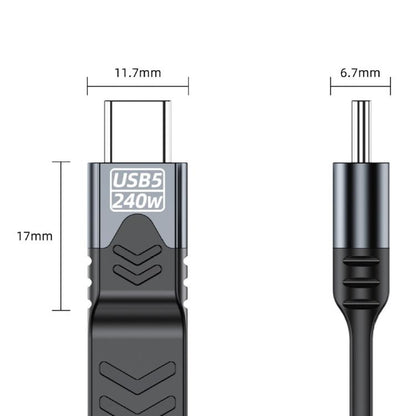 USB5 240W 16K 80Gbps Type-C to Type-C For Thunderbolt 5 Full Function FPC Cable Data Cable