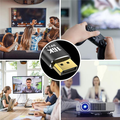 WG235 DP2.1 to DP2.1 16K 30Hz HD Video Adapter Cable, 1m, 1.5m, 2m, 3m, 5m