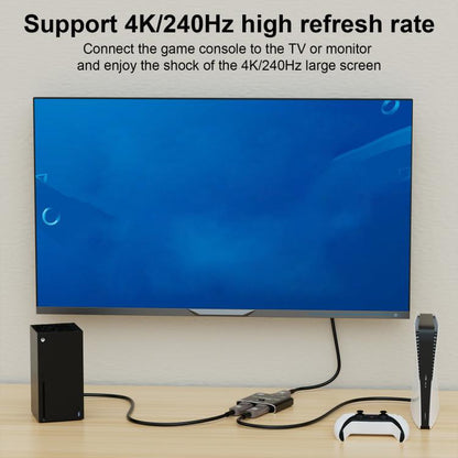 WG234 2 In 1 Outt DP 16K Bi-Direction Switcher Ultra-HD Video Converter, 16K Switcher(Black)