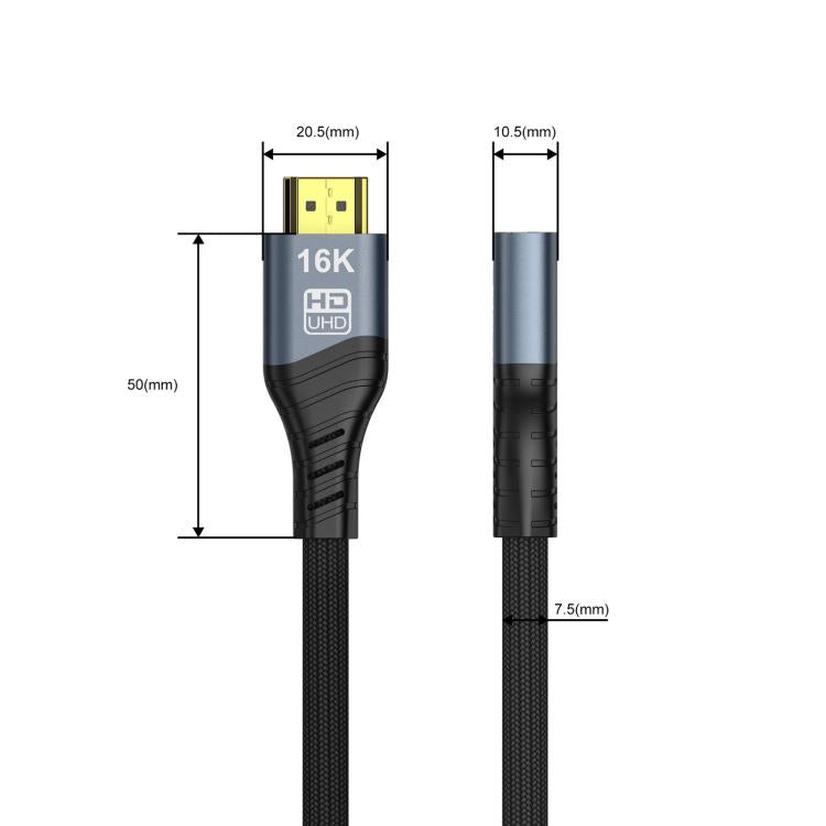 WG236 HDMI 2.2 Male to HDMI 2.2 Female 16K 60HZ HD Adapter Cable, 0.5m, 1m, 1.5m, 2m