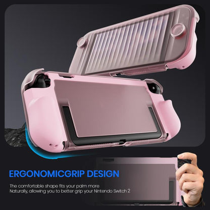 XDcase Transparent Armor Soft-Touch TPU Protective Case with Front Cover, For Nintendo Switch 2