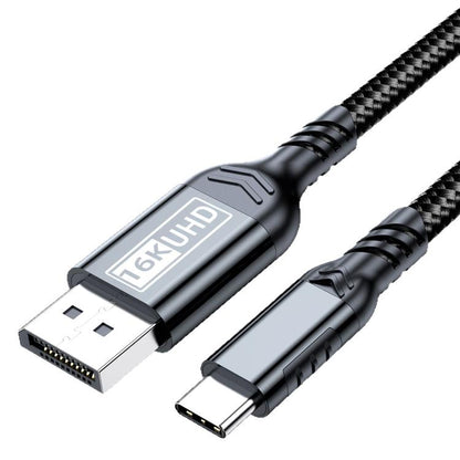 WG226 16K Ultra HD Type-C to DP 2.1 Display Cable Thunderbolt Adapter Cable with Logo, 1.5m, 1.8m