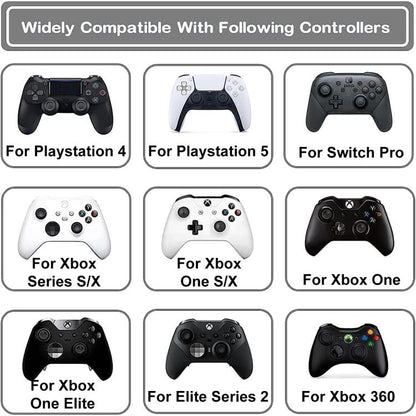XDcase 6pcs Soft Silicone Aiming Precision Rings for PS4 / PS5 / Xbox / Switch / Google Stadia, 6PCS