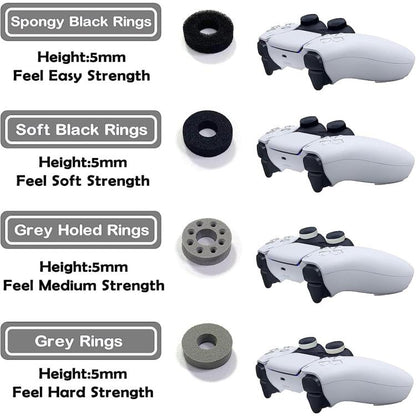 XDcase 16pcs Sponge Aiming Precision Rings for PS4 / PS5 / Xbox / Switch / Google Stadia, 16PCS