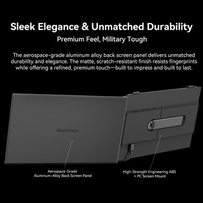 Blackview SCM6 14 inch Portable Laptop Ultra-thin LCD Monitor Screen Extender with Stand, SCM6