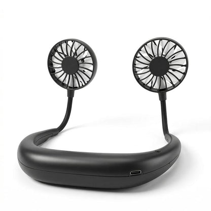 ZY-A2 Portable Neck Hanging Dual-Head Fan
