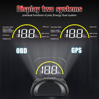 C700S OBD2 + GPS Mode Car HUD Head-up Display Fault Alarm, C700S