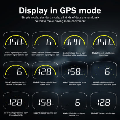C700S OBD2 + GPS Mode Car HUD Head-up Display Fault Alarm, C700S