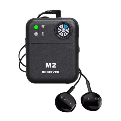 M2 Portable Wireless Monitoring Receiver with Wired Earphones, M2