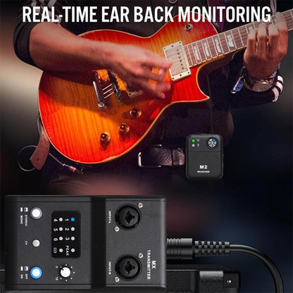 M2 Portable Wireless Monitoring Receiver with Wired Earphones, M2