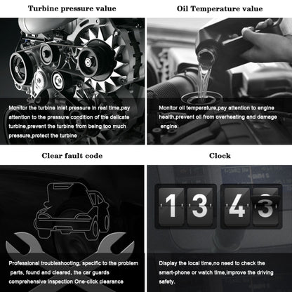 P15 OBD2 Car HUD Head-up Display Water Temperature / Vehicle Speed / Voltage, P15