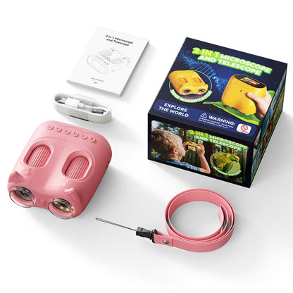 inskam 387 2MP 2-inch Display 2-in-1 Kids Digital Microscope & Binocular Telescope, inskam387