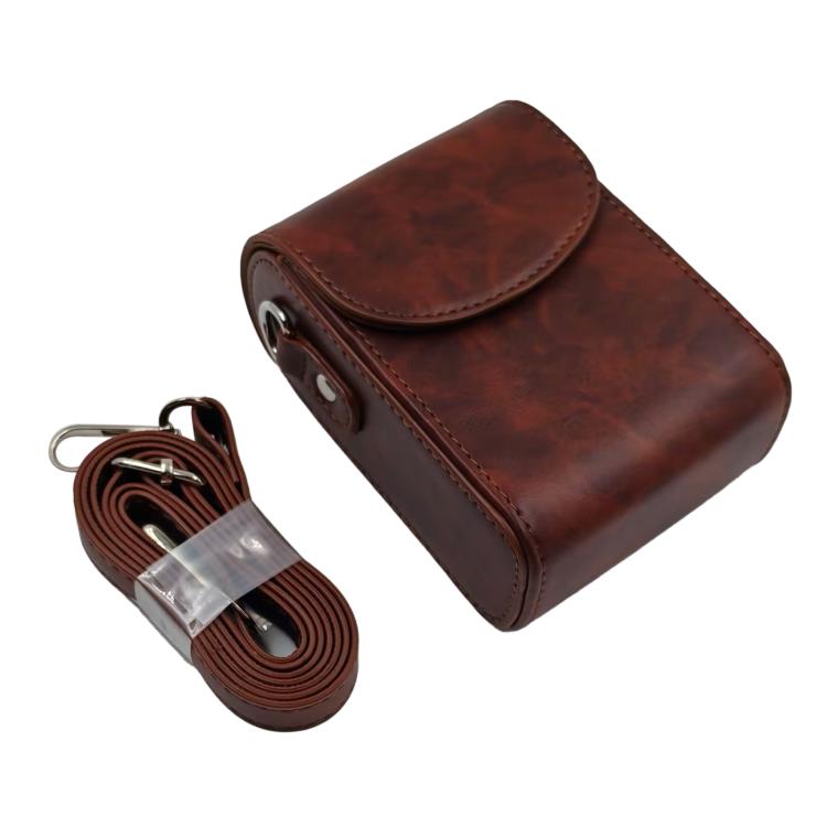 Full Body Retro Vegan Leather Camera Case Bag with Strap, For Canon PowerShot G7 X Mark II / G9 X III