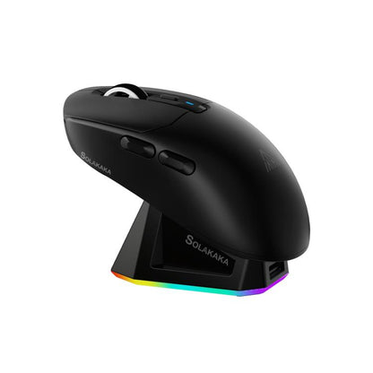 SOLAKAKA SM820 Tri-Mode 22000DPI 1000Hz Wireless Gaming Mouse with RGB Charging Dock
