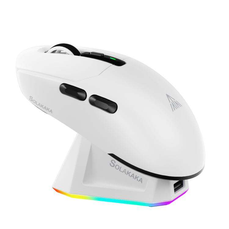 SOLAKAKA SM820 Tri-Mode 22000DPI 1000Hz Wireless Gaming Mouse with RGB Charging Dock