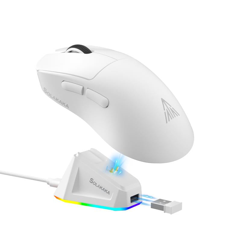 SOLAKAKA SM822 Tri-Mode 24000DPI 1000Hz Wireless Gaming Mouse with RGB Charging Dock