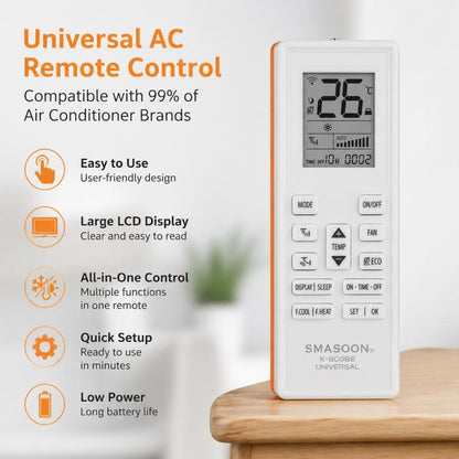 SMASOON K-8008E Universal Air Conditioner Remote Control