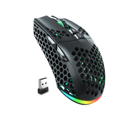 SOLAKAKA SM600 Hollowed Out RGB Tri-mode Wireless Gaming Mouse