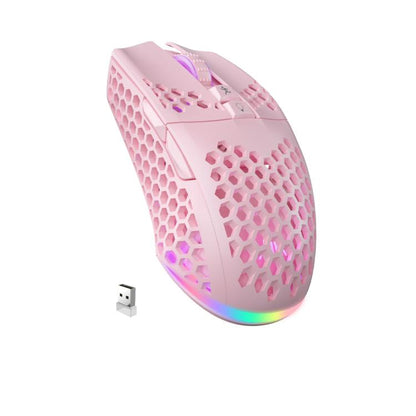SOLAKAKA SM600 Hollowed Out RGB Tri-mode Wireless Gaming Mouse