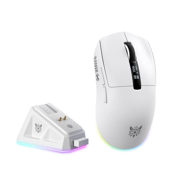 ONIKUMA DM07 24000DPI 2.4GHz, Wireless and Wired Tri-mode Mouse with RGB Magnetic Charging Dock