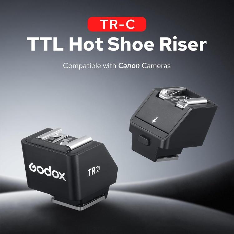 Godox TR TTL Hot Shoe Riser, TR-C For Canon, TR-F For FUJIFILM, TR-N For Nikon, TR-O For Olympus, TR-S For Sony