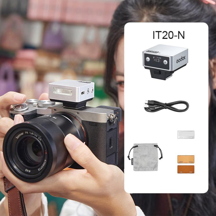 Godox iT20 TTL Mini iFlash Camera Flash Light, iT20 C For Canon, iT20 N For Nikon, iT20 S For Sony, iT20 F For FUJIFILM, iT20 O For Olympus / Panasonic